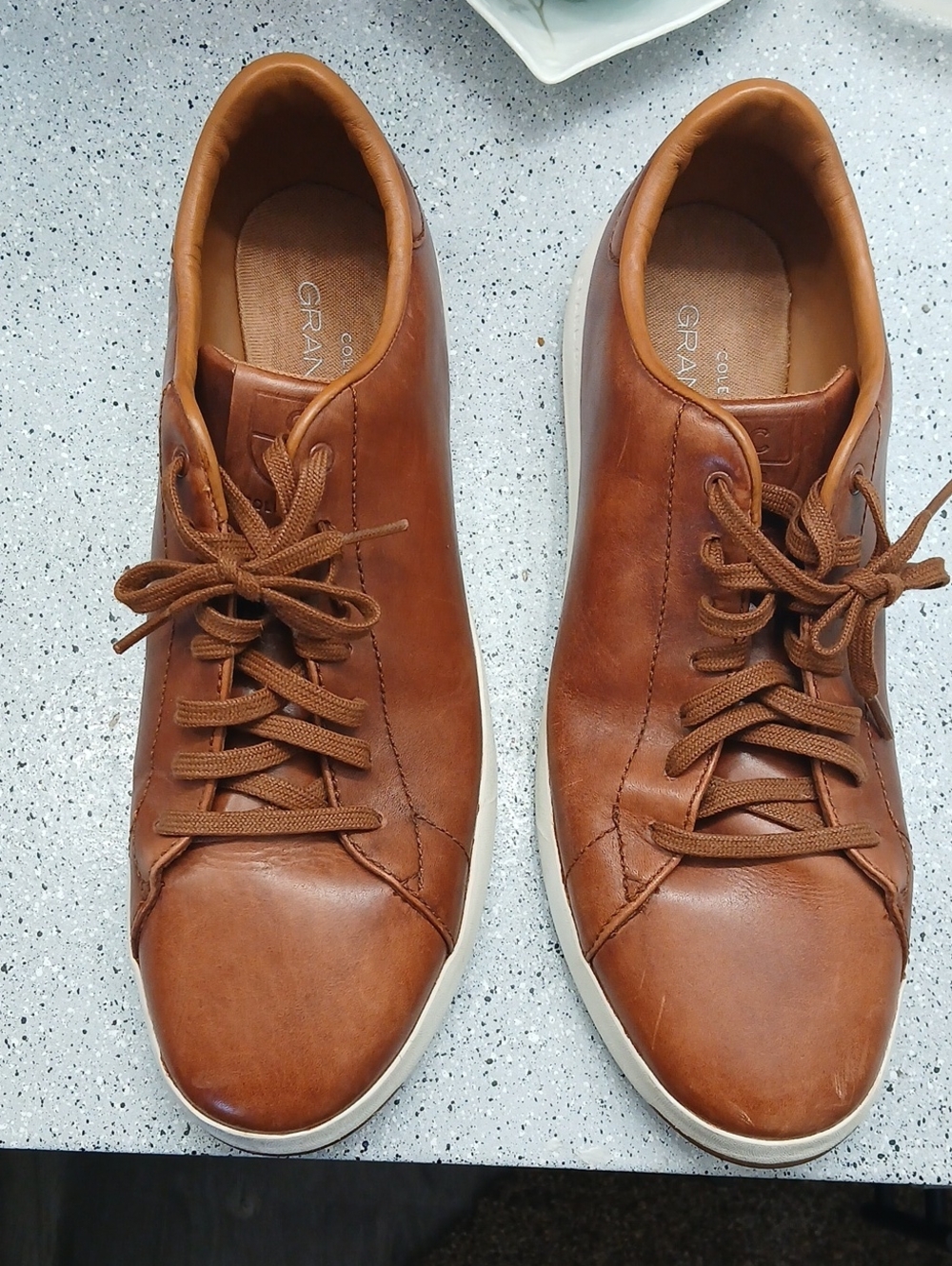 Cole Haan Tan/Brown Leather Low-Top Sneakers